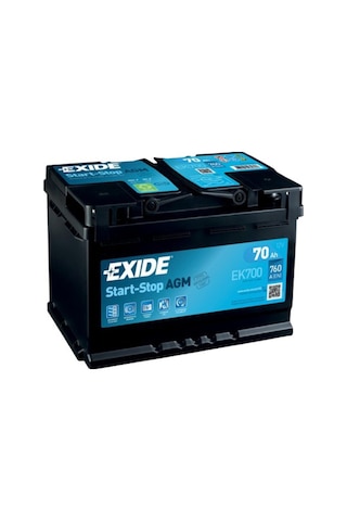 Exide Akü 12V 70 Ah Agm Start-Stop 760A (En) / 536999779