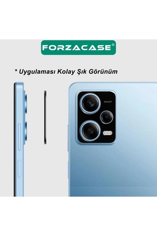 Forzacase Samsung Galaxy S24 Fe İle Uyumlu Kamera Lens Koruma Halkası Siyah - Fc377 Siyah