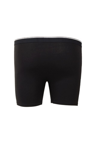 Starbattal Erkek Büyük Beden Likralı Uzun Paça Boxer 11906-200 - Sıyah Siyah