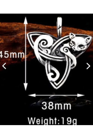 Paslanmaz Çelik Antik Mısır Mitolojik Bastet Kedi Kolye Gümüş