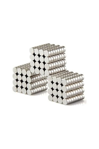 Dünya Magnet 100 Adet 6x1,5 Mm Neodyum Mıknatıs Magnet Yuvarlak