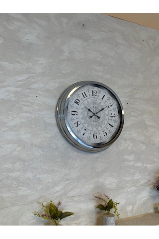 Zentime 40 Cm Krom Elegance Duvar Saati çok Renkli