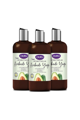Duru Değerli Yağlar Avokado Yağı Nemlendirici İçeren Duş Jeli 3 x 500 ML
