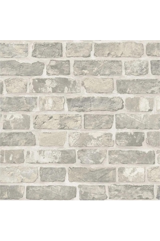 Roka 23104-2 Taş Desenli Gri Duvar Kağıdı 16,5 M2