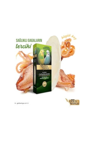 Gold Wings Premium Mürekkep Balığı Kemiği Küçük, 10 Gr