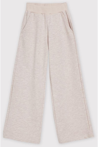 Kids Girl Geniş Paça Jogger Eşofman Altı Bej
