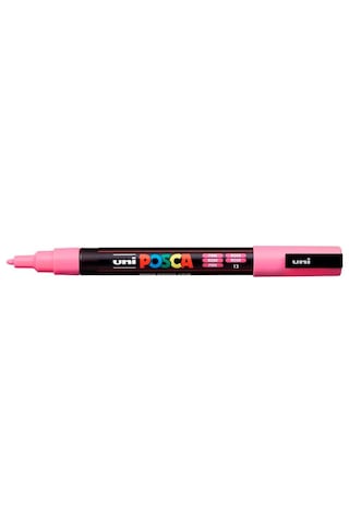 Uni-ball Posca 0.9-1.3 Pembe Su Bazlı Poster Markör Kalem 43116 Pc-3m