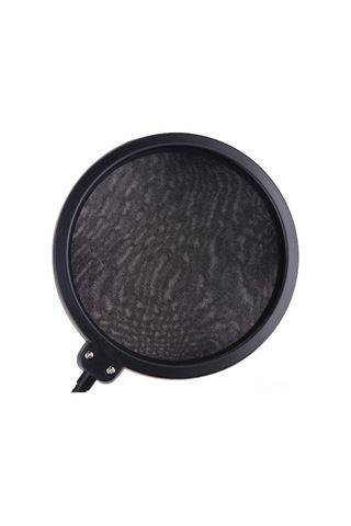 Hfambition Mikrofon İçin 6 İnç Çift Katlı Pop Filtresi, Rüzgar Ve Gürültü Engeli, Esnek Valla, Tüm Modellerle Uyumlu, Kayıt/söz/sanat İçin