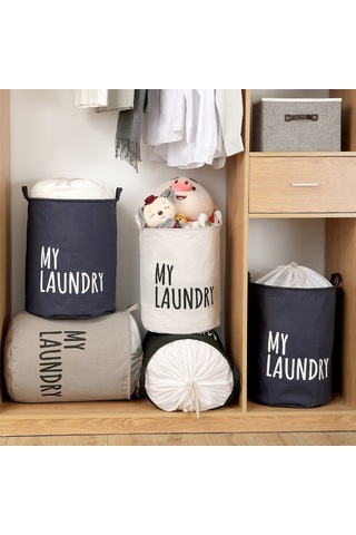 Skycity Büyük Kapasiteli Su Geçirmez Depolama Çanta - Yorgan, Giysi Ve Ev Eşyaları İçin Dayanıklı Kumaş, Sıkma Kordonlu Taşıma Ve Saklama Çantası Koyu Mavi Büyük Boy Büyük Boy Lacivert Naval