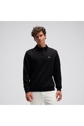 Ellesse Em633-bk Polo Yaka Erkek Sweatshirt - Siyah Siyah