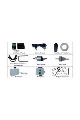 Coolman Mini 1.3kw Webasto Tipi Dizel Hava Isıtıcı 12v-1103