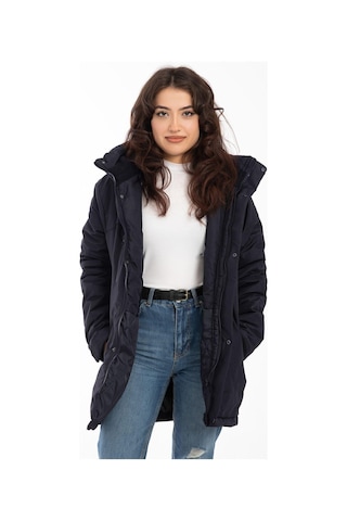 Spor Kadın Polarlı Su Ve Rüzgar Geçirmez Kapüşonlu Kışlık Mont & Kaban & Parka-201 Taş