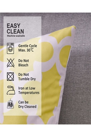 Tuval Kare Dekoratif Yastık Minder Kılıfı, 18 18 İnç, 6 Adet 008 Çok Renkli