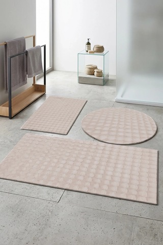Banyo Paspası Kaymaz Taban Peluş Bubble 50x50 Cm Çok Renkli