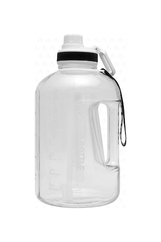 Winta Bpa Içermez Motivasyonel Su Matarası 2.5 Lt Beyaz Su Matara Beyaz