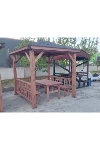 Emprenyeli Maun Ahşap Kamelya Çardak 6 M²