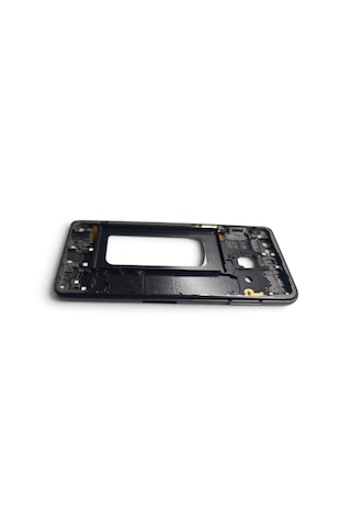 A530 Orta Kasa Galaxy A8 2018 Uyumlu Siyah Renk Metal Orta Kasa Çerçeve + Ses Açma On Off Tuş Bordu Plastik Siyah