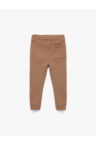 Koton Cep Detaylı Şardonlu Basic Jogger Eşofman Altı Kahverengi 6wmb40006tk Kahve
