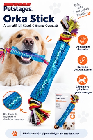 Petstages Orka Stick İpli Köpek Çiğneme Oyuncağı