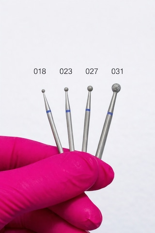 Elmas Freze Başlık Top Orta - Mavi 0,33mm- Adet Fiyatı