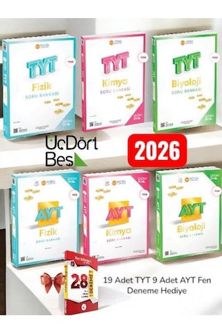 345-2026 Tyt Ayt Fizik Kimya Biyololoji Soru Bankası Fen Bilimleri Sayısal Set-tyt Ayt 28 Deneme 345-2026 Tyt Ayt Fizik Kimya Biyololoji Soru Bankası Fen Bilimleri Sayısal Set-tyt Ayt 28 Deneme