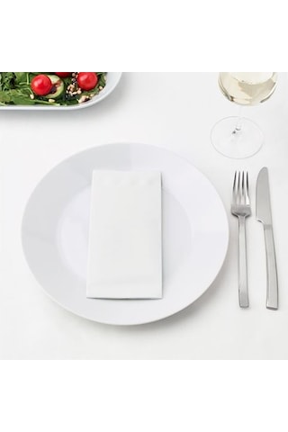 Servis Peçete 38x38 cm 25 Adet Beyaz Renkli Peçete