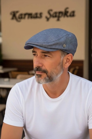 Karnas Şapka Karnas Keten Kumaş Kasket Şapka Standart Beden, Yazlık Konfor Renkli