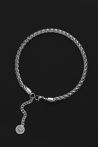 Labalaba Erkek Balık Sırtı Model Çelik Zincir Bileklik Gümüş