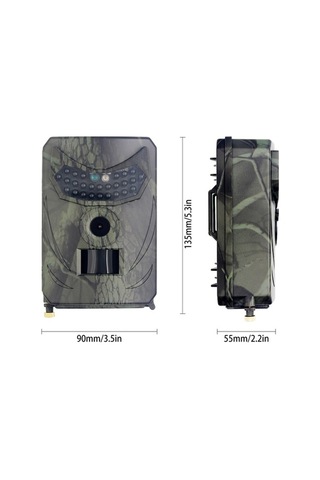 Tongxida 20mp Hd Yaban Hayatı İzleme Kamerası Ip54 Su Geçirmez Kızılötesi Gece Görüşlü Güvenlik Sistemi Kamuflaj Çok Renkli