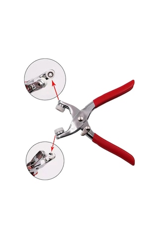 Metal Çıt Çıt Çakma Makinesi El Tipi + Metal Çıt Çıt Seti 100 A