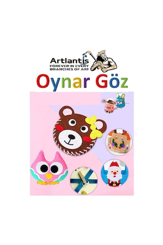 Renkli Oynar Göz 12 Mm Yüz Seti 96 Lı 1 Paket Ağız Kulak Burun Bıyık Dudak Plastik Anasınıfı Kreş Etkinlik Hobi Tasarım Elişi