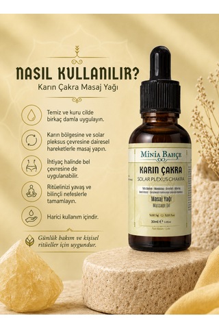 Minia Bahçe Karın Çakra Masaj Yağı 30 ML