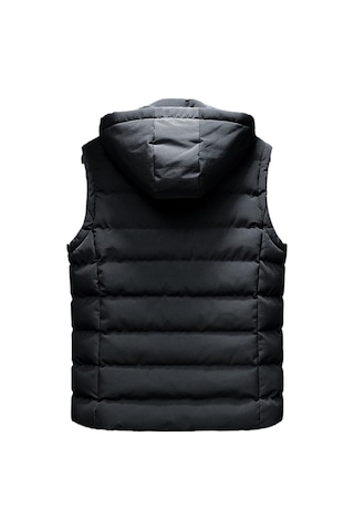 Yeni Dar Kesim, Kalınlaştırılmış, Sıcak Erkek Yeleği Siyah