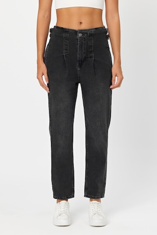 Alexander Gardi Özel Koleksiyon Beli Ayarlanabilir Denim Pantolon Ag-1046-2 siyah