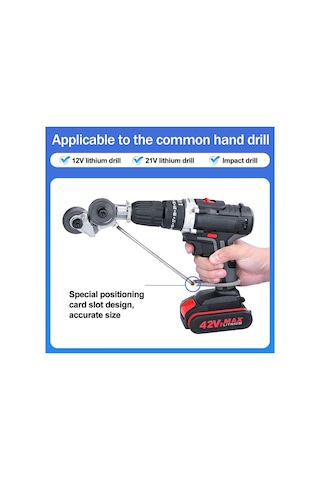 Cbtx Elektrikli Matkap Tornavida İçin Metal Demir Teneke Plaka Kesici 0.8mm Kesme Aleti Adaptörü Başlığı Ucu