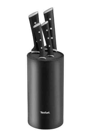 Tefal Ice Force 5 Parça Bloklu Bıçak Seti Siyah