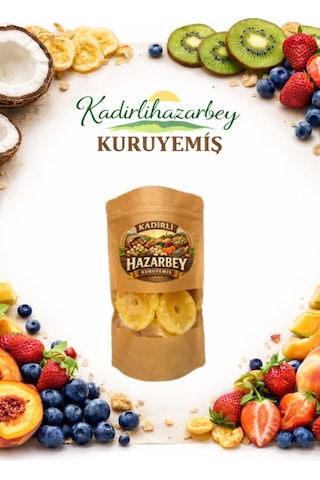 Kadirlihazarbey Kurutulmuş Ananas 100 Gr. 100 G