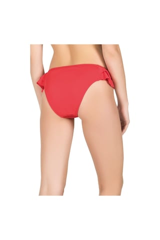 Endeep Kadın Fırfırlı Kırmızı Bikini Altı