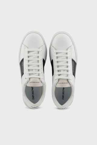 Emporio Armani Erkek Ayakkabı Em003701 Af18017 Mz021 Beyaz-siyah Beyaz-siyah