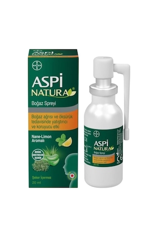 Bayer Aspi Natura Boğaz Spreyi 20 Ml