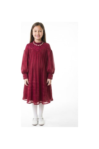 Xo Kids Kız Çocuk Elbise 11-14 Yaş 1228 Bordo