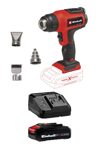 Einhell TE-HA 18 Li, Akülü Sıcak Hava Tabancası Seti (2,5 Ah Akü ve Şarj Cihazı Dahildir)