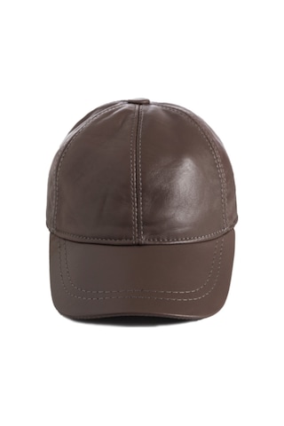 Shopiolog Unisex Hakiki Deri Beyzbol Kep
