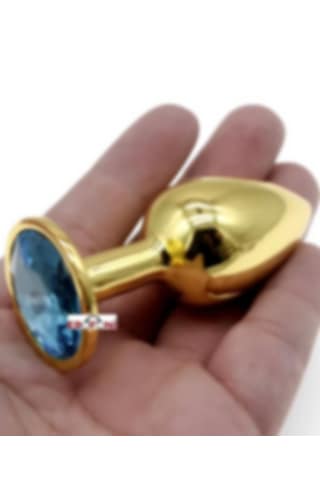 Erofoni Paslanmaz Süper Alüminyum Alaşım 7 CM Çelik Metal Gold Anal Alıştırıcı Genişletici Anal Plug