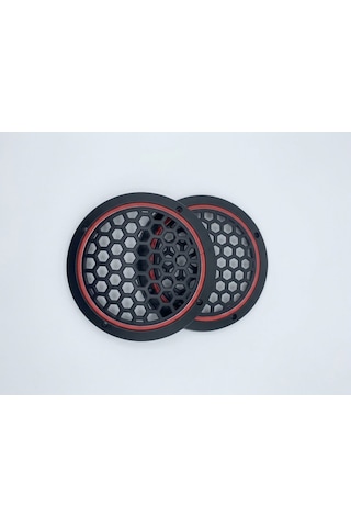 16cm Kırmızı Neon Ledli Hoparlör Kapağı