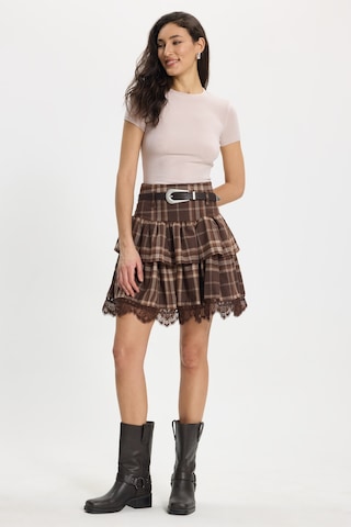 Tudors Kadın Slim Fit Dar Kesim Pamuklu Kısa Kollu Bisiklet Yaka Pembe Tişört-50712