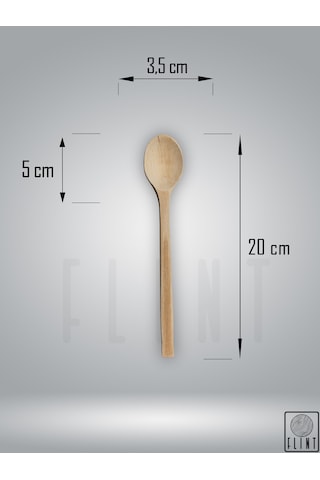 Gürgen Ağacı El Yapımı Tahta Ahşap Kaşık Mutfak Yemek Kaşığı 20cm