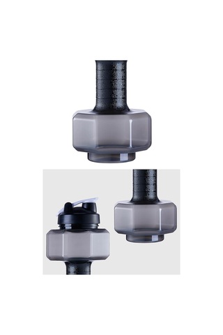 Suntek Fitness Halter Ağırlığı Güçlü Su İçecekleri Şişesi 2200ml-siyah