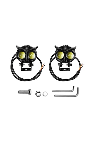 Xindoker Alüminyum 30-45w 12-85v Ip65 Su Geçirmez Led Farlar, Beyaz Sarı Işık, Moto Atv Kamyonet Uyumlu, Demirleme Aksesuarlar Eşliğinde Çiftli Set Siyah Konoid Mermi Şekli