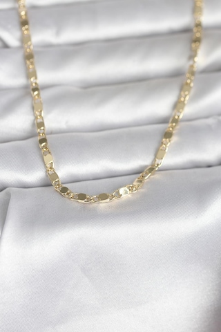 Cm 14k Gold Renk Arpa Model 45 Cm Kadın Kolye Çok Renkli
